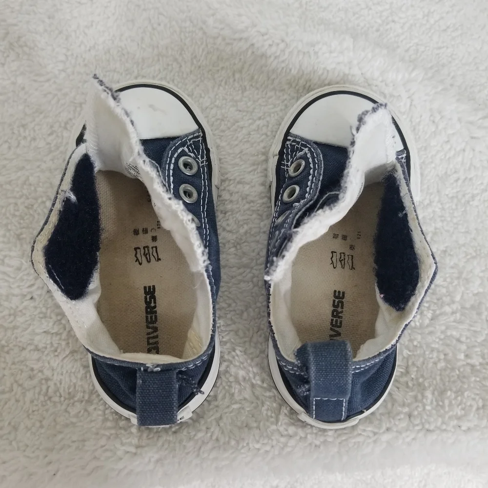 Converse All Star Blue no tie sneakers